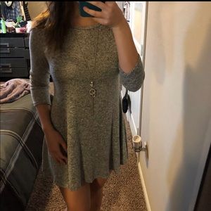 Grey speckled dress